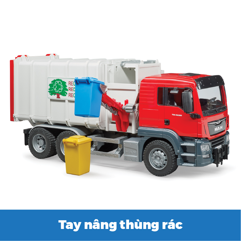 Đồ Chơi Dạng Mô Hình Theo Tỷ Lệ Thu Nhỏ 1:16 Xe Rác Man TGS BRUDER