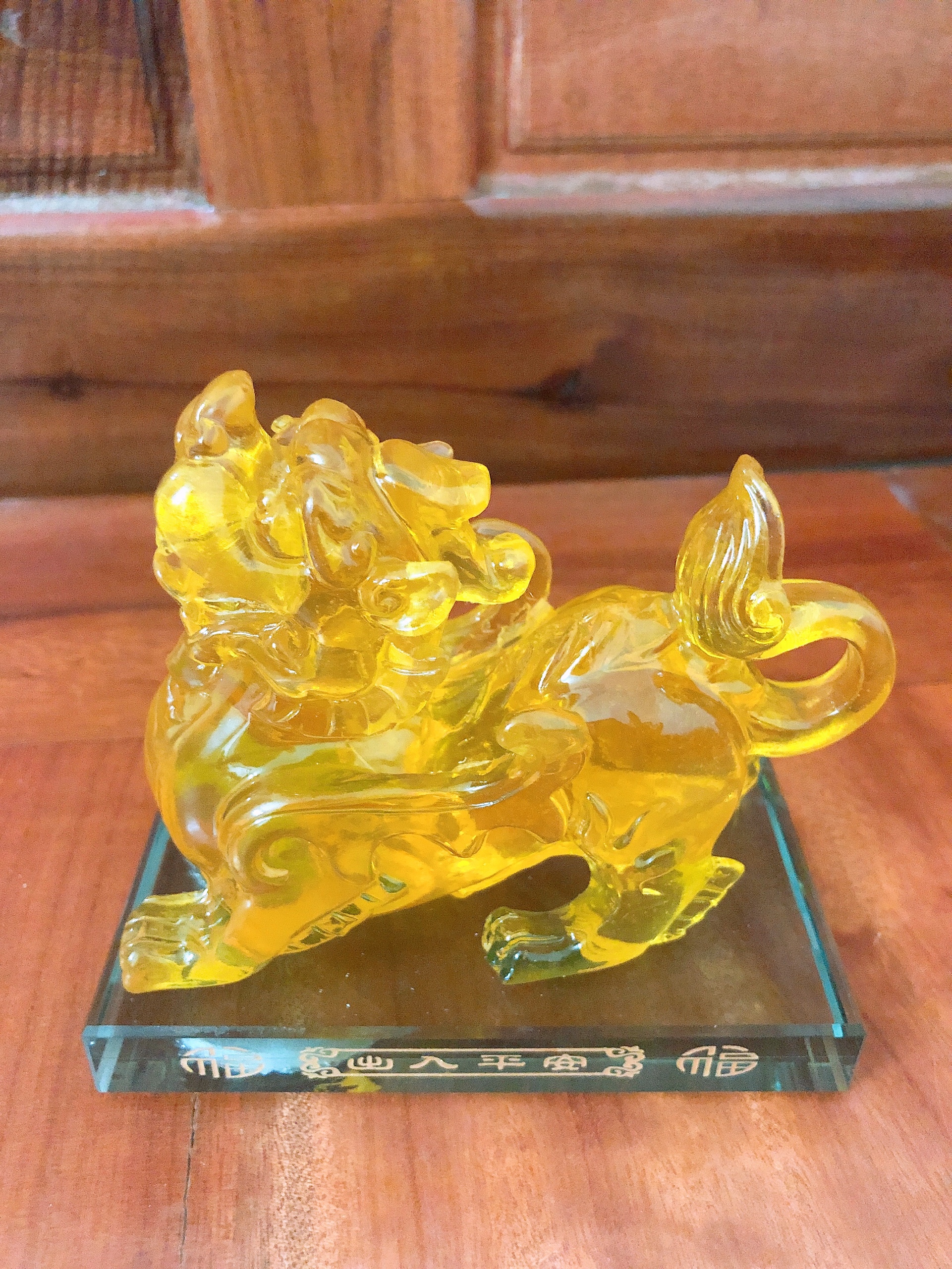 Tỳ hưu phong thủy để bàn size lớn 11*6.5*10.5 cm trang trí không gian xe hơi, bàn làm việc - Chính hãng