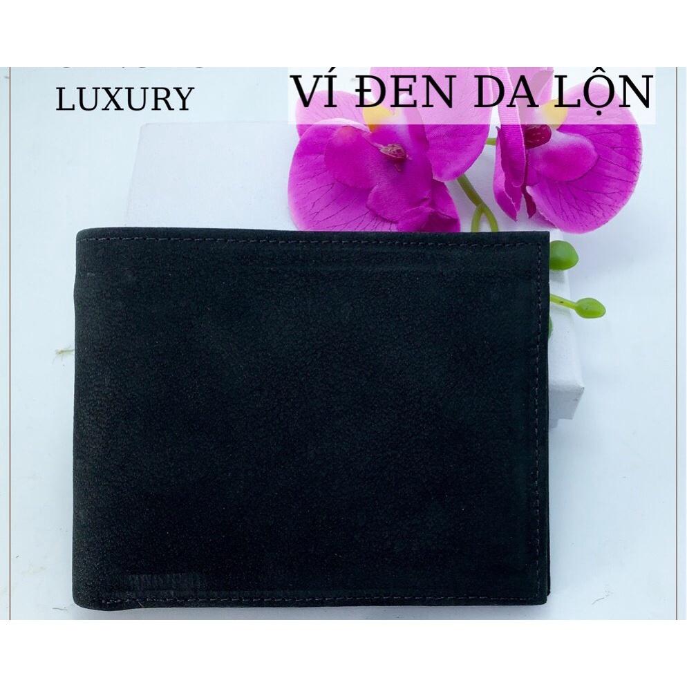 Ví nam da lộn cao cấp mini ,Ví da nam ngang đựng tiền, đựng thẻ, nhiều ngăn, có khoá