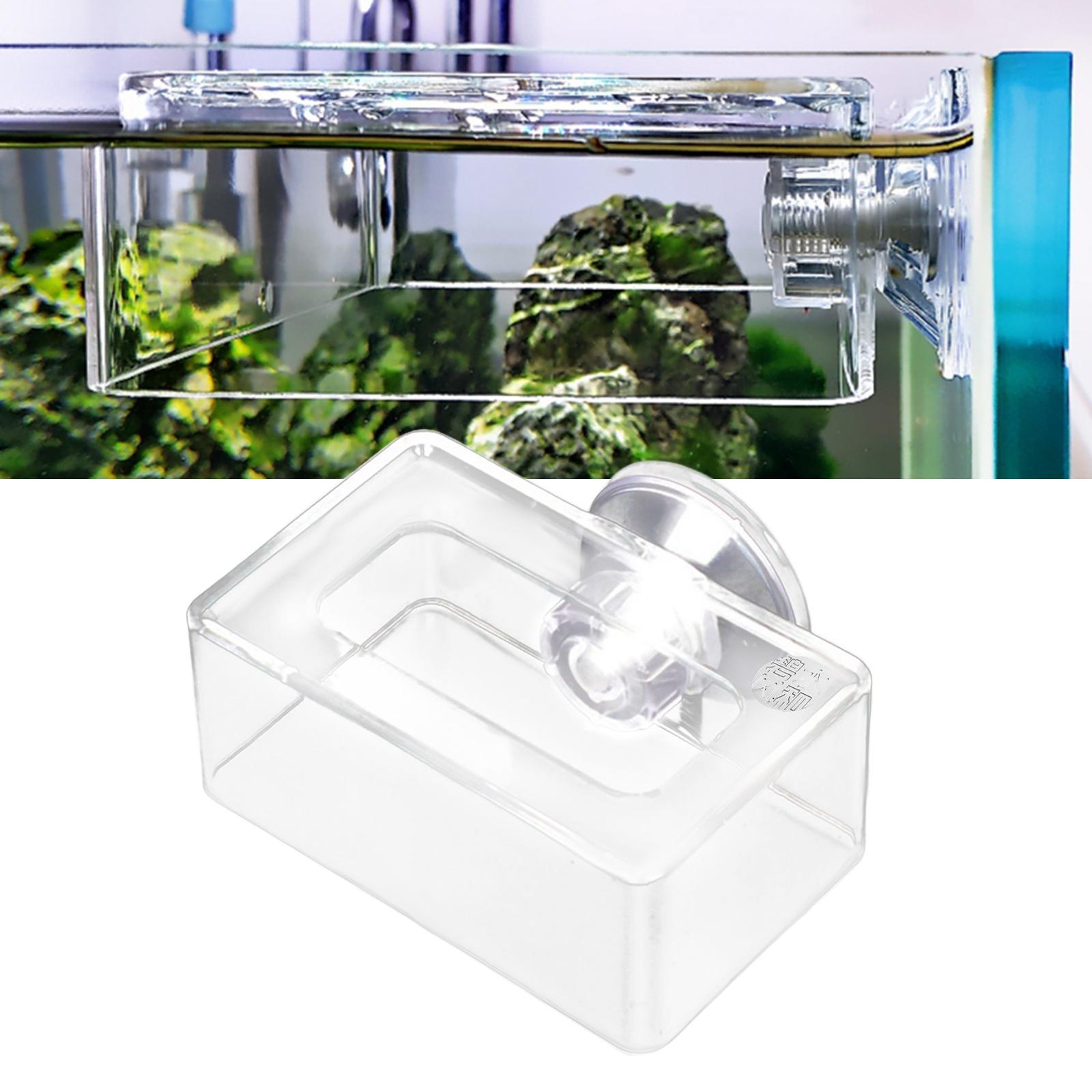 Fish Feeding Aquarium Feeder, Feeding Durable with Suction Cup Fish Feeder for Fish Tank Worm Fish African Dwarf Frog