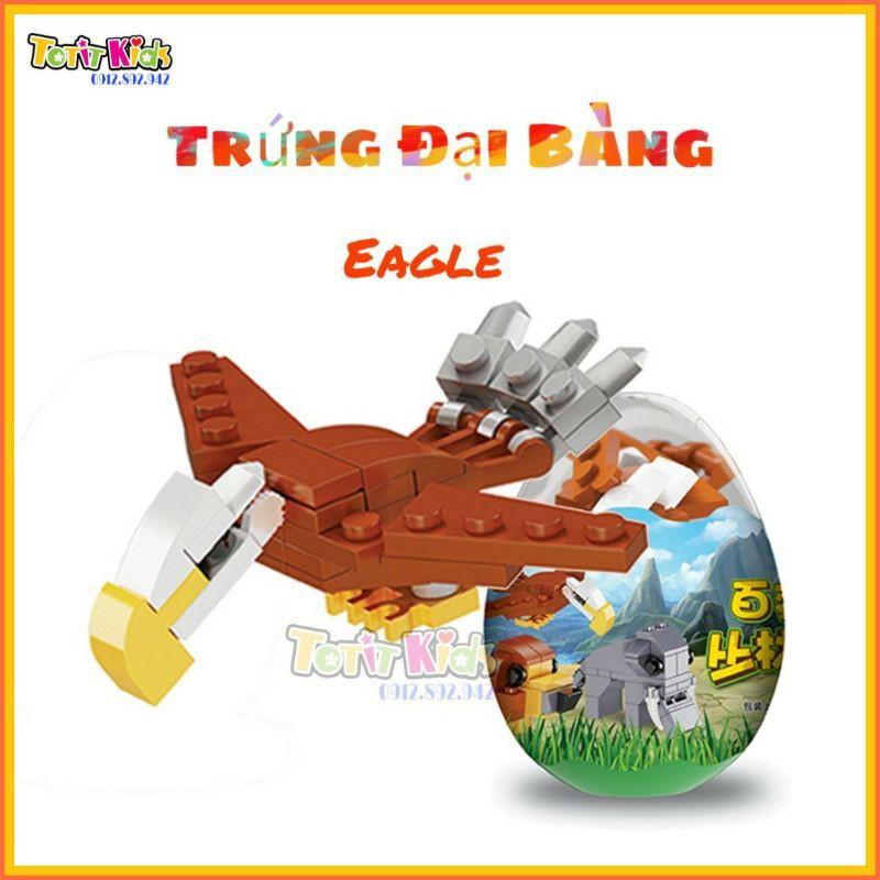 Đồ chơi trứng lego động vật hoang dã, đồ chơi xếp hình