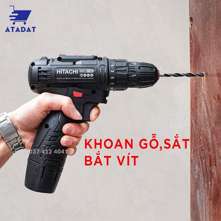 Máy khoan Pin HITACHI 28V Có Búa - Không Búa - Bắt Vít Hitachi 12V, Máy Khoan Lõi Đồng, Khoan Tường 12V