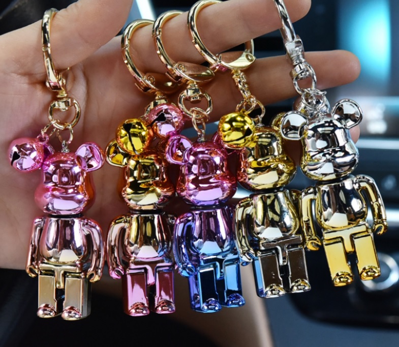Móc Khóa Gấu Bearbrick Sơn Kim Loại Đẹp