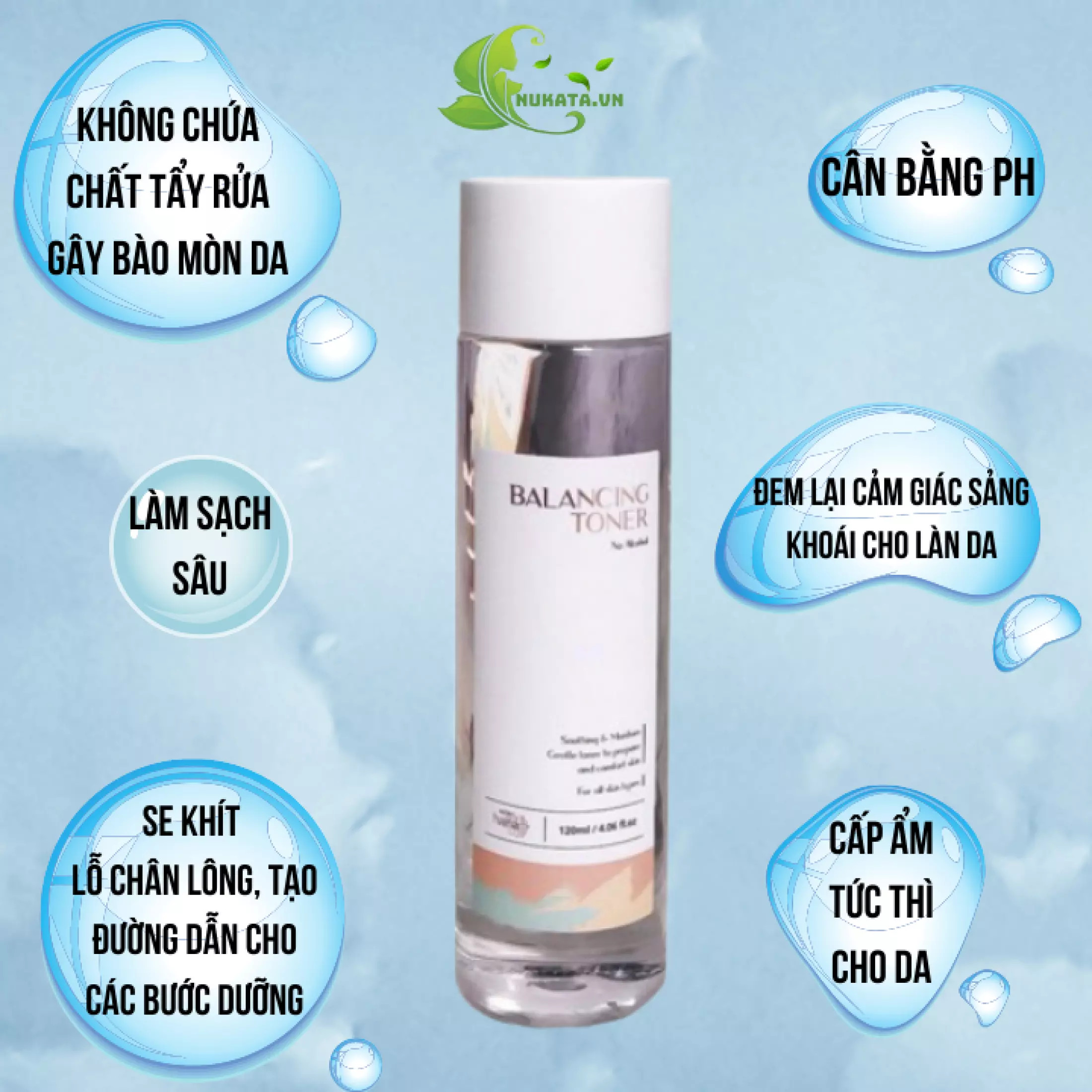 Nước Hoa Hồng Balancing Toner Riori 120ml – Làm Sạch Sâu, Se khit Lỗ Chân Lông, Cấp Ẩm, Cân Bằng pH cho da