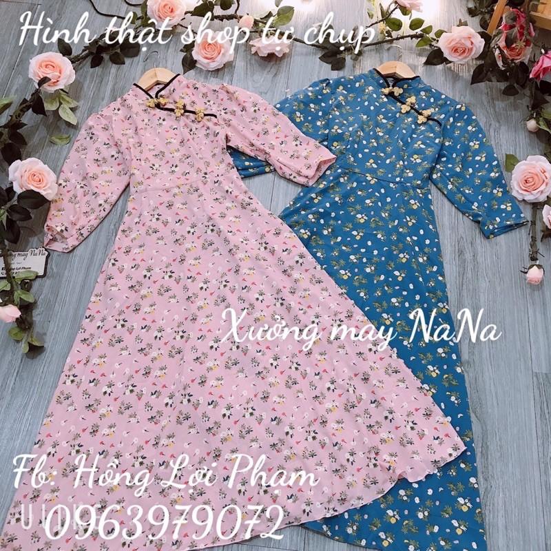 Đầm cổ tàu form xoè dễ thương