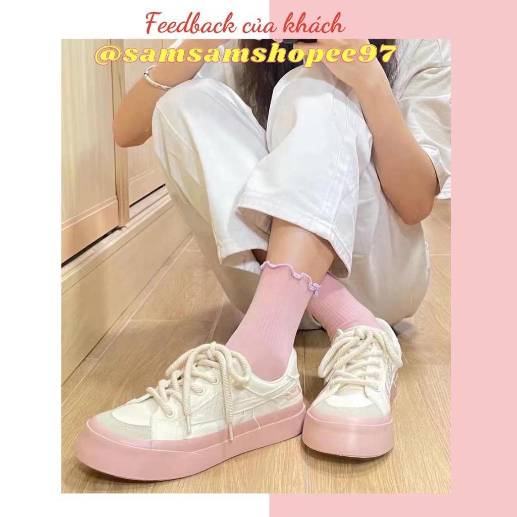 Giày thể thao sneaker nữ basic dễ phối đồ (Kèm Ảnh Thật