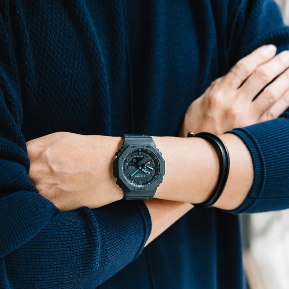 Đồng Hồ Nam Dây Nhựa Casio G-Shock GA-2100-1A2DR Chính Hãng - GA-2100-1A2 Carbon Core