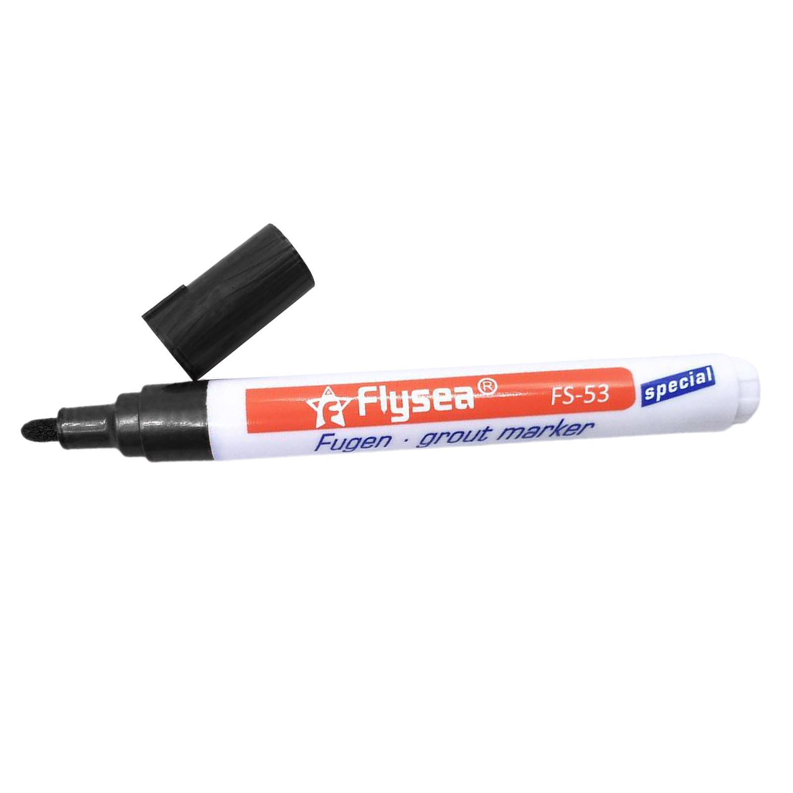 Waterproof Tile Grout Repair Marker for Kitchen Bathroom Black