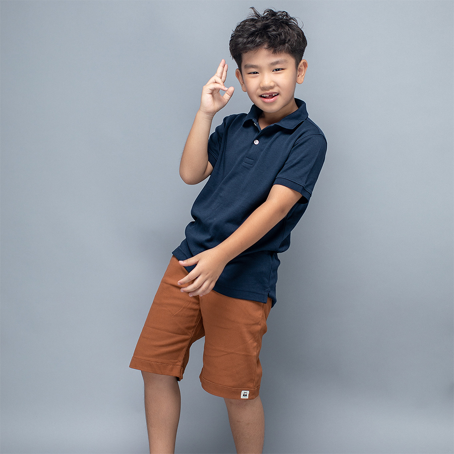 Quần short kaki Lovekids màu nâu