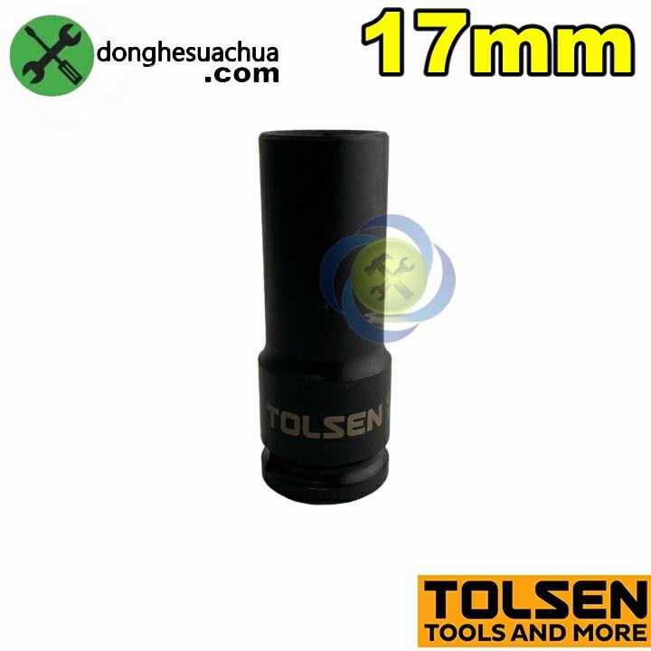 Tuýp 17mm 1/2 đen dài Tolsen 18267 loại 6 cạnh thép CR-MO