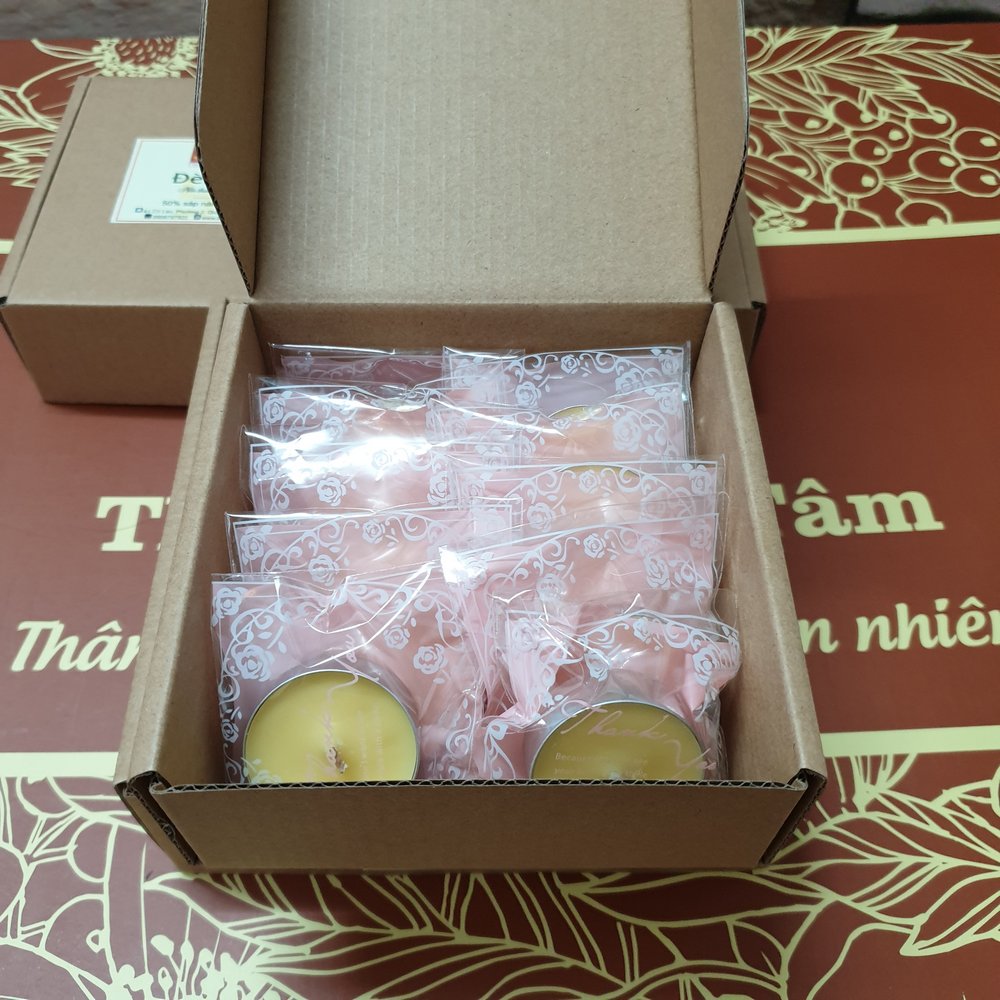 Nến bơ tinh khiết Thiên Nhiên Tâm