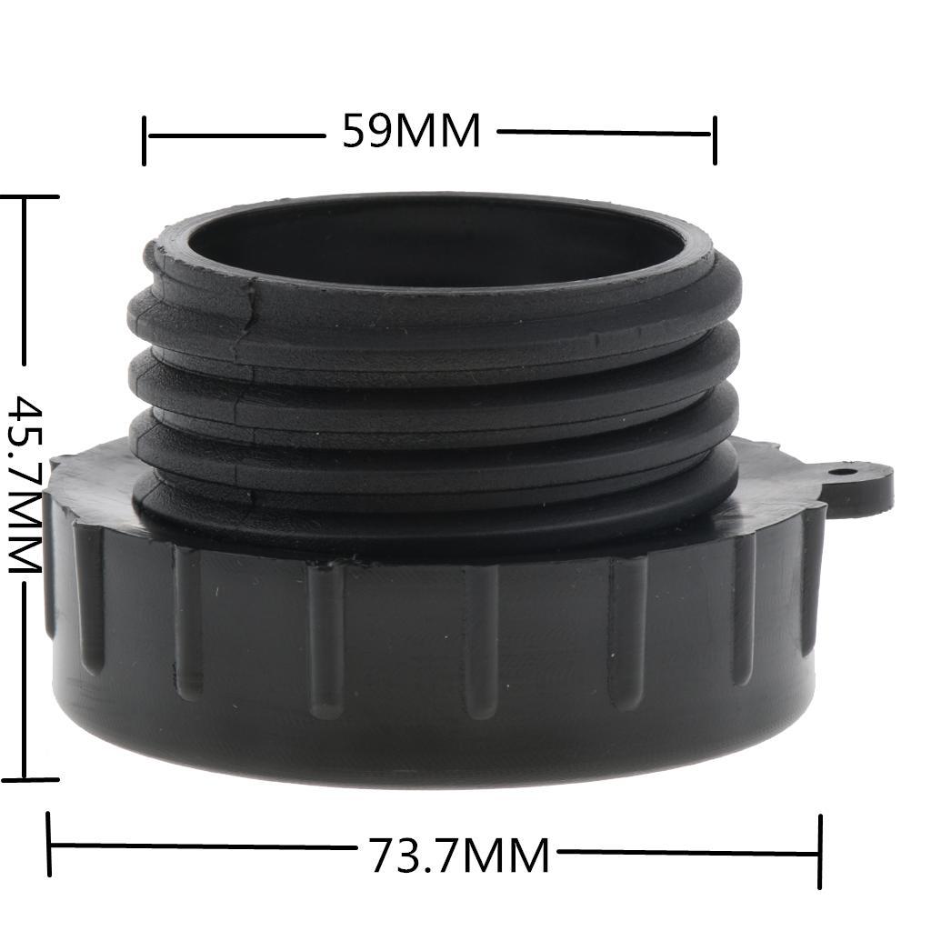 5pcs IBC Fine Threads Adapter Tote Tank Food Grade Drain Adapter Male G Hose