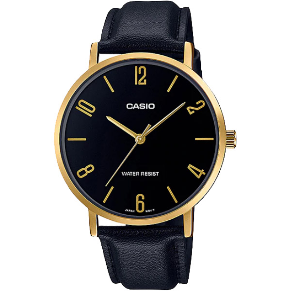 Đồng hồ nam dây da Casio Standard chính hãng MTP-VT01GL-1B2UDF (40mm)