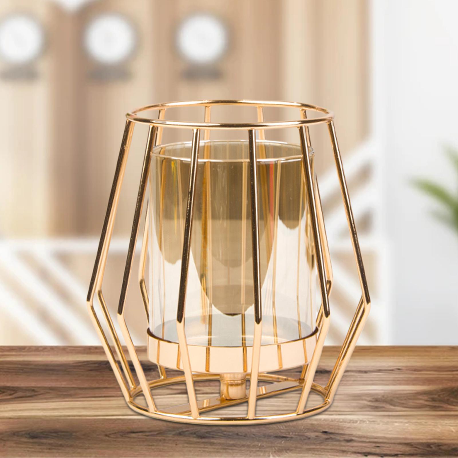 Iron Candle Holder Tealight Candlestick  Flower Vase Event Decor