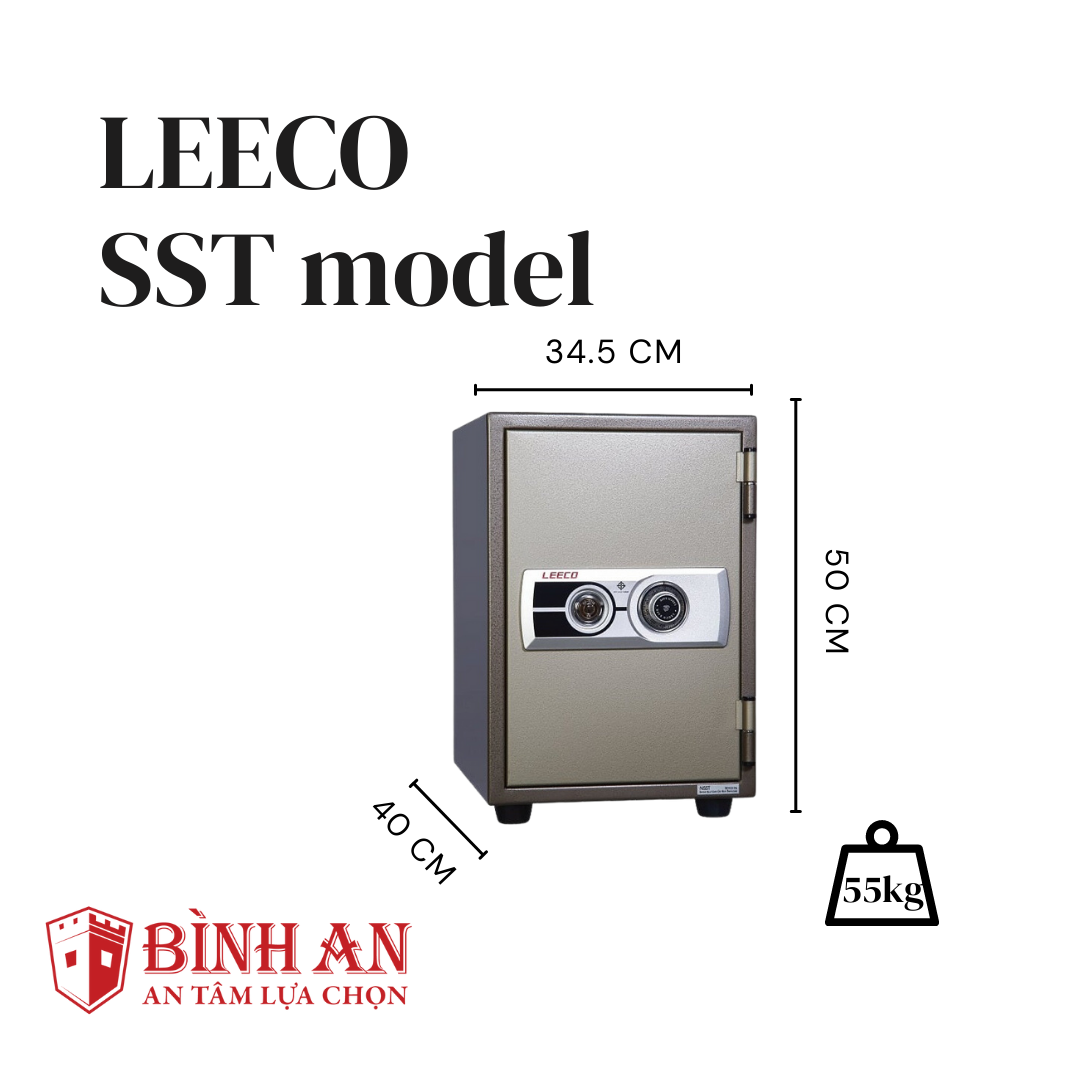 Két sắt Thái Lan LEECO SST Nặng 53kg, Cao 51cm, Dạng Đứng, Chịu Nhiệt Độ 1050 Độ C Trong 120 Phút - Hàng Chính Hãng