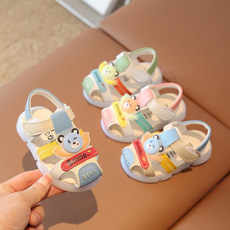 Giày tập đi cho bé dép quai hậu trẻ em sandal chống trơn vấp 0-3 tuổi kiểu dáng Hàn Quốc