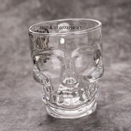 Ly Thủy Tinh Deli Skull Beer Mug 540ml ZB309 , Ly uống Bia Cao Cấp