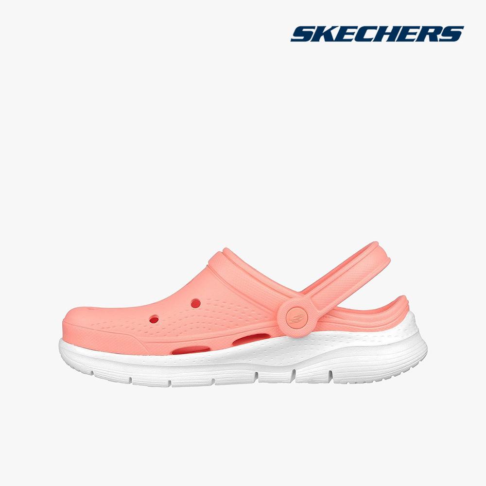 SKECHERS - Giày lười đế cao nữ mũi tròn phối quai Arch Fit 111404