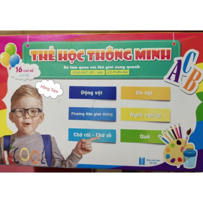 Bộ flashcard 416 thẻ học song ngữ anh việt 16 chủ đề