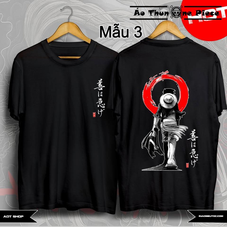 ️️Áo Thun In Hình Monkey D. Luffy, Zoro 2 Mặt "Cực Đẹp, Cực Ngầu" 2022 - Áo Thun One Piece