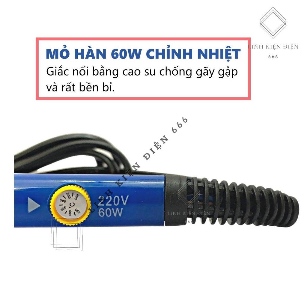 Mỏ Hàn Thiếc 60w Mỏ Hàn Điện Mini Điện Tử Chỉnh Nhiệt