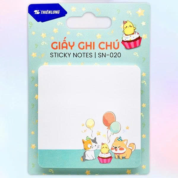 Giấy Ghi Chú Besties - 70 x 70 mm - 73 x 73 mm - Thiên Long  - Màu Ngẫu Nhiên