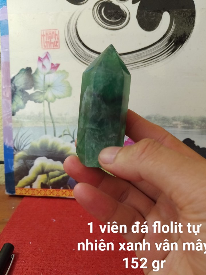 Trụ Đá Flourite Tự Nhiên Màu Xanh, Đá Thanh Tẩy Giúp Hỗ Trợ Reiki, Thiền Định, Sưu Tầm, Chặn Giấy