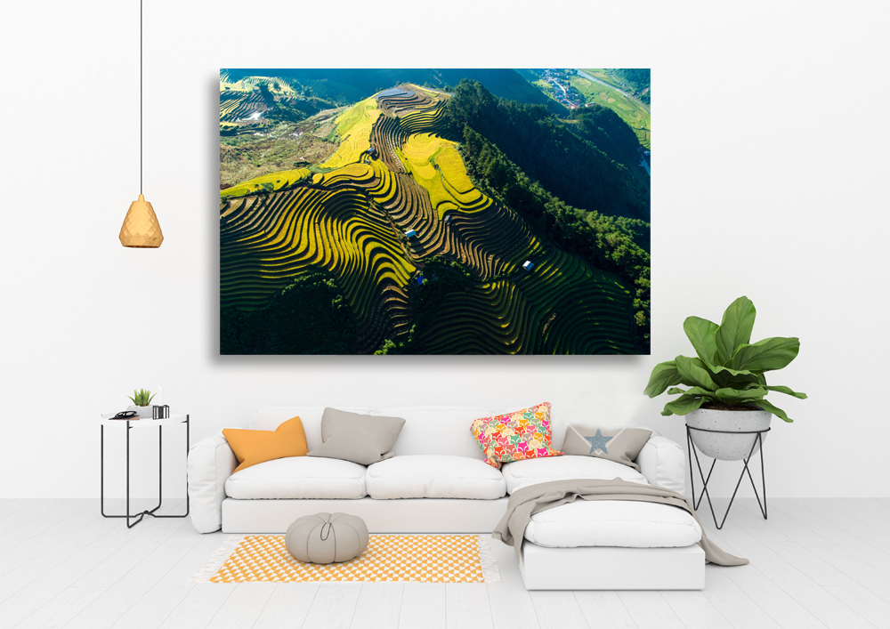 Tranh phong cảnh VIỆT NAM - In phun UV trên vải CANVAS bền màu bọc khung gỗ sang trọng MCC5-KT60x90