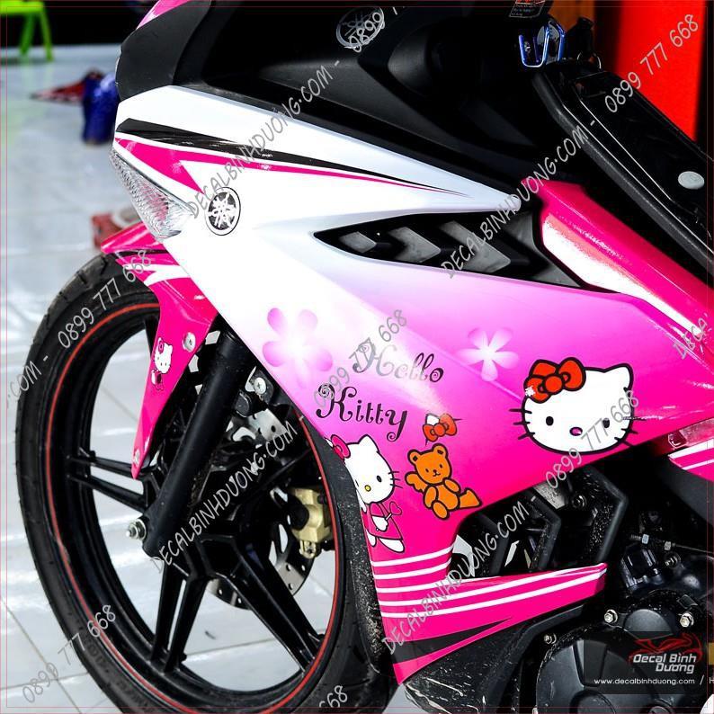 Tem dành cho Exciter 150, Tem Trùm Exciter 150 Hello Kitty Hồng Candy Cao Cấp