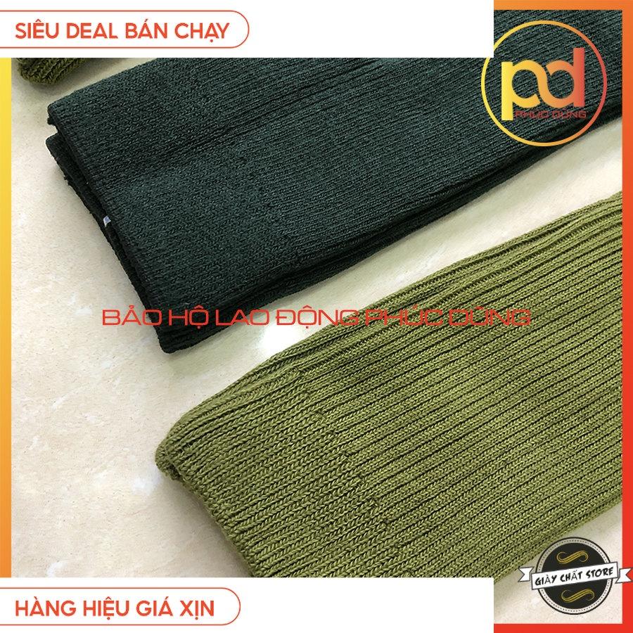 Vớ, tất dài nam xanh lá xanh rêu giá rẻ thấm hút mồ hôi tốt 80% cotton co giãn 4 chiều MÃ SQ1