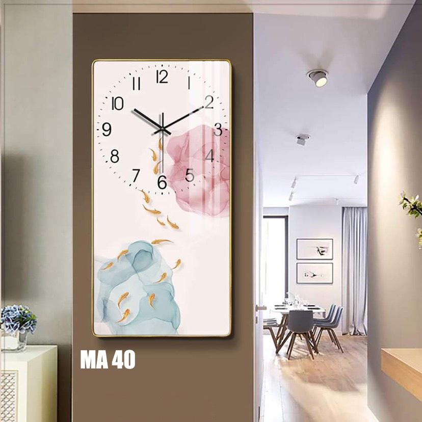 Tranh Đồng Hồ Treo Tường tráng gương ️HOT️ Đồng Hồ Pha Lê Trang Trí Decor Nhà Cửa Phòng Khách kim trôi