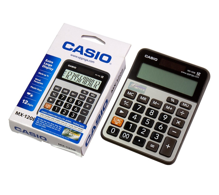 Máy tính Casio MX-120B, Bảo hành 7 năm - Hàng chính hãng Bitex