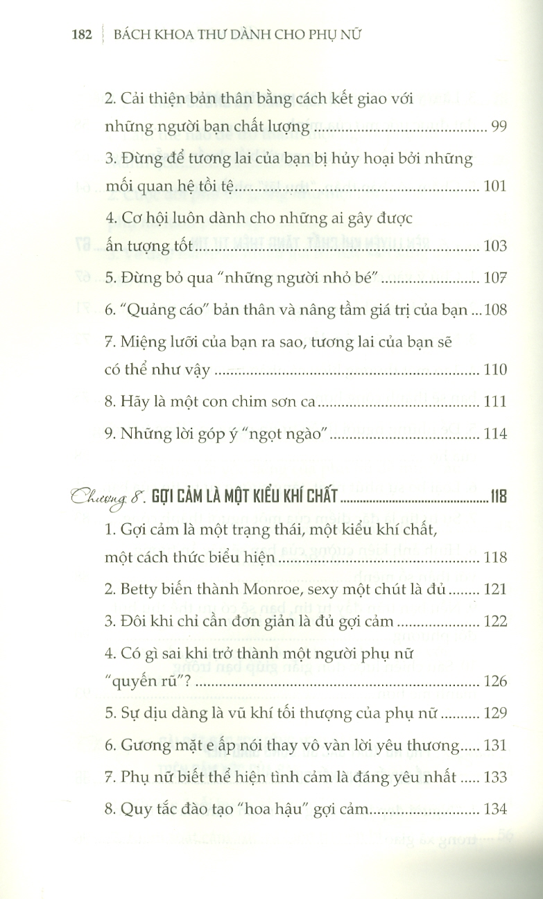 BÁCH KHOA THƯ DÀNH CHO PHỤ NỮ - Phụ Nữ Đẹp Ở Khí Chất – Thanh Hương biên soạn – Liên Việt Books – NXB Văn Học (bìa mềm)