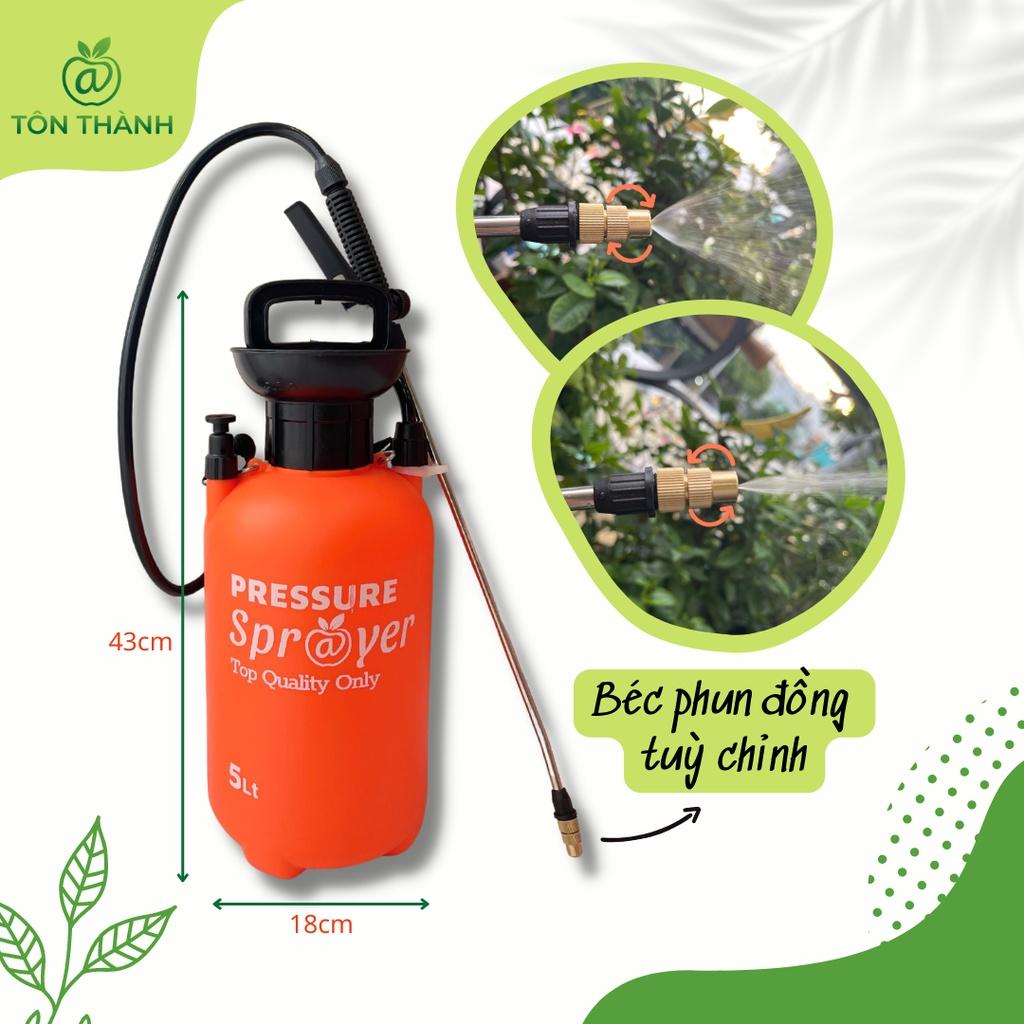 BÌNH XỊT SÂU TƯỚI CÂY 5L 8L PHUN SƯƠNG AAA PRESSURE SPRAYER ( NHỰA CAO CẤP , BÉC ĐỒNG BỀN BỈ )