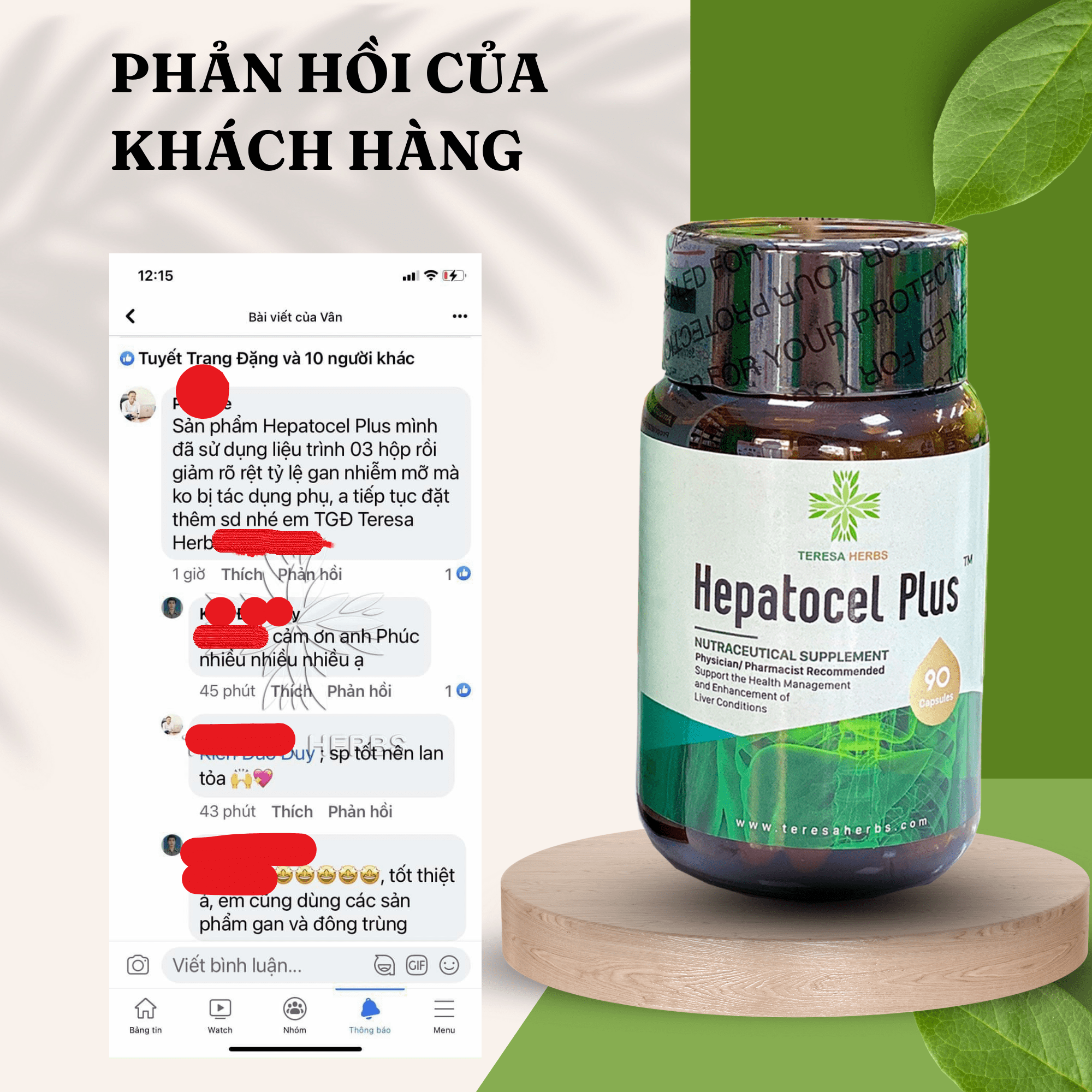 Viên Uống Bổ Gan Hepatocel Plus TERESA HERBS Mỹ Hộp 90 Viên, Hỗ Trợ Thải Độc Gan, Tăng Cường Chức Năng Gan, Hồi Phục Gan