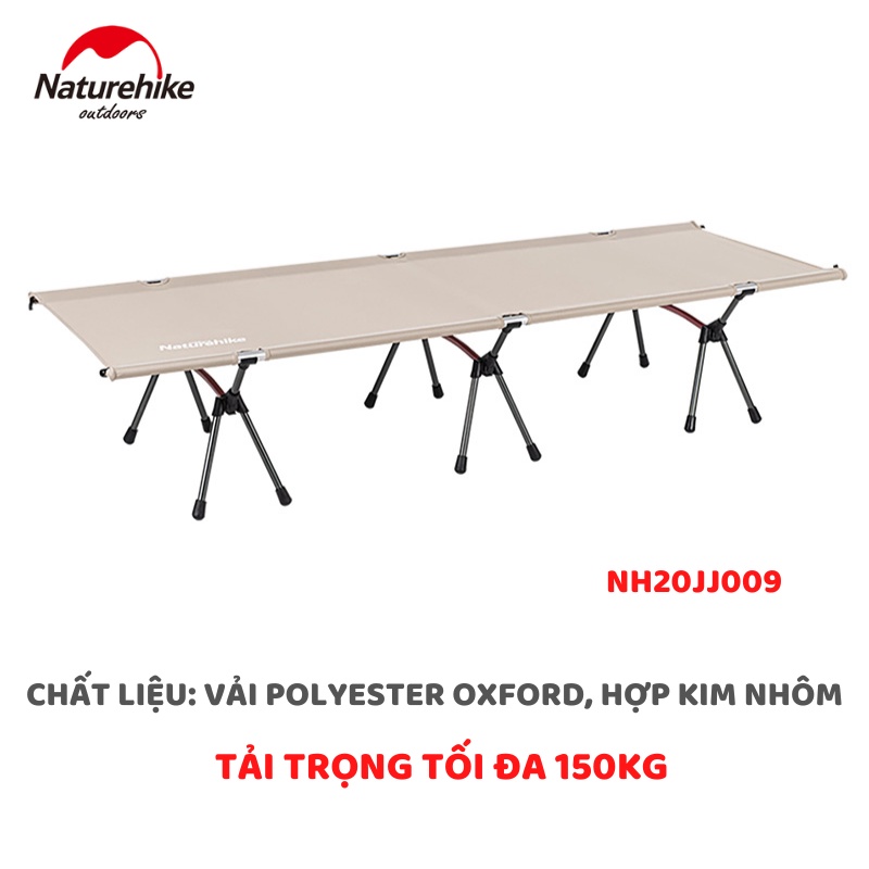 Giường gấp du lịch có thể điều chỉnh độ cao XJC06 NatureHike NH20JJ009