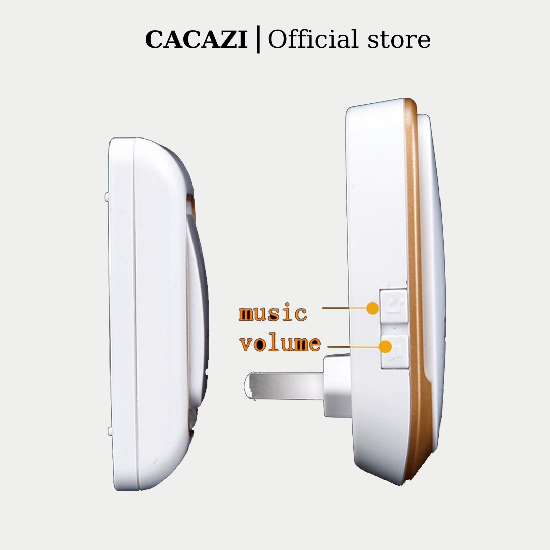 Chuông cửa không dây Cacazi CA-12, 3 mức âm lượng, 38 nhạc chuông