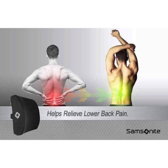 Gối Tựa Lưng Ngồi Ô Tô Samsonite, Giúp Giảm Đau Mỏi Lưng Khi Lái Xe Đường Dài, Nhập Đức