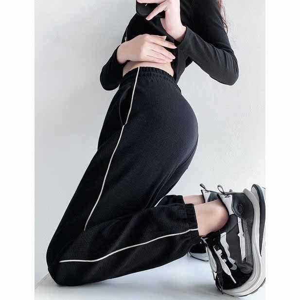 Quần dài Jogger nam nữ thể thao chất xốp VIỀN , Jogger unisex dài phong cách trẻ trung hai màu trắng, đen