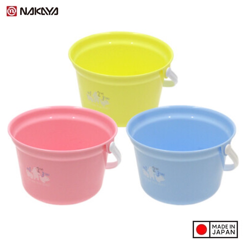 Xô nhựa trẻ em Nakaya Children's Bucket Bear 2.2L - Made in Japan