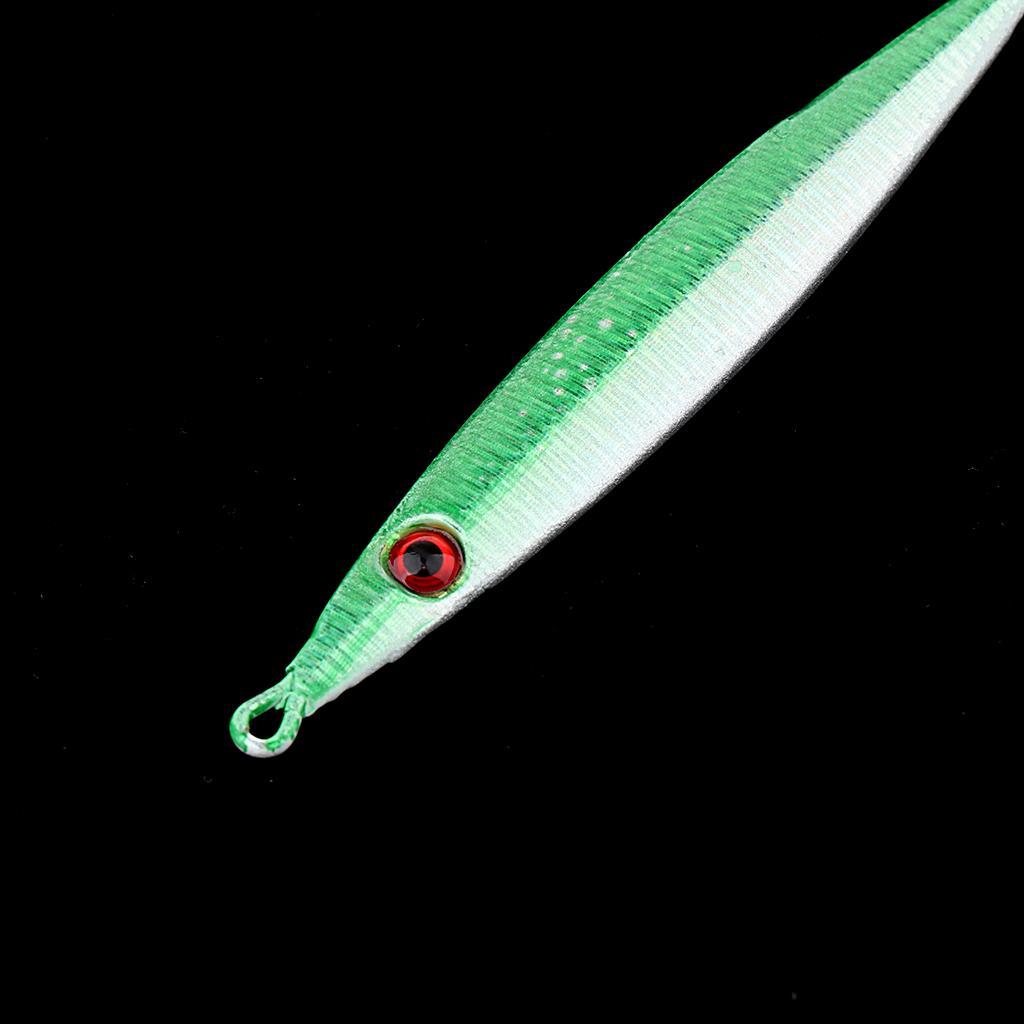 Hard Jigging Lead Fish Baits 21g 8cm Metal Fishing Lure Long Casting Lure with Feather Hook