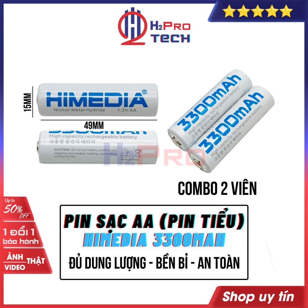 Pin Sạc AA, Sạc Pin Tiểu AA HIMEDIA 3300Mah 1.2V Cao Cấp, Đủ Dung Lượng, An Toàn, Bền Bỉ (4 Viên/ 2 Viên)