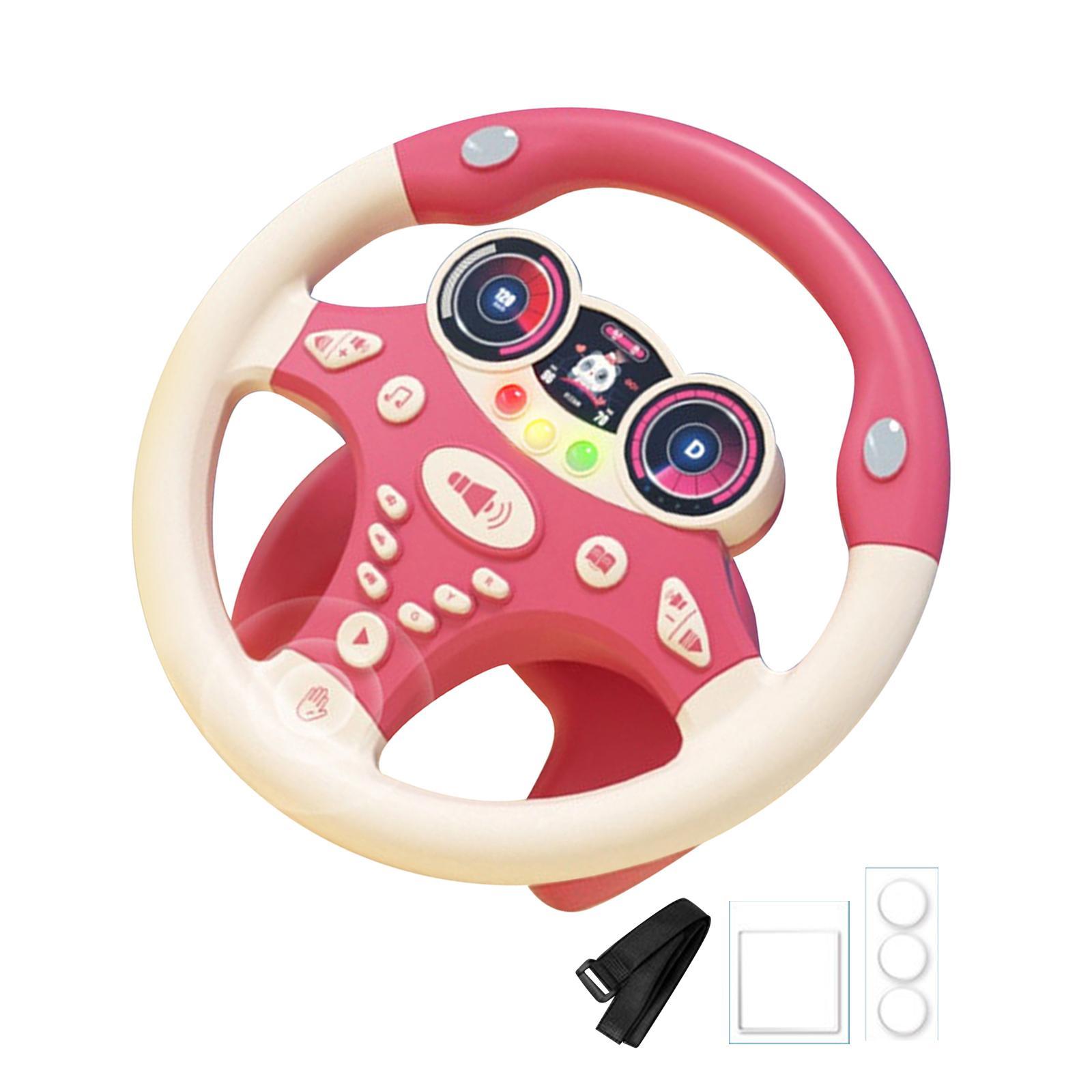 Simulation Steering Wheel Toy Learning Educational Toys Pretend Driving Toy for Children