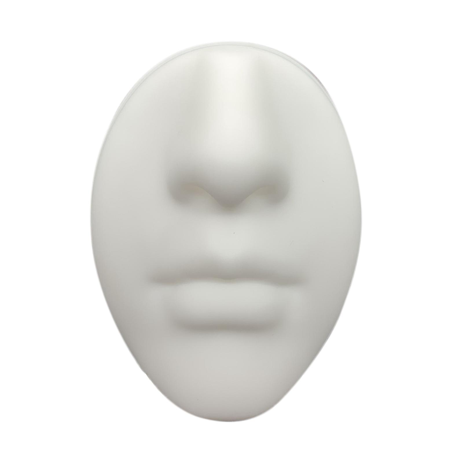 Silicone Face Model Portable Mannequin Flexible for Jewelry Display Nose