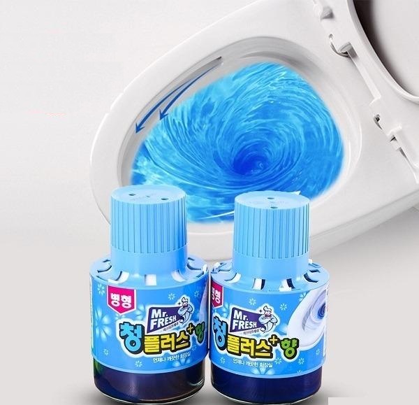 Combo 2 Cốc thả bồn cầu tẩy xanh toilet Hàn Quốc Mr Fresh 180g hương ngàn hoa