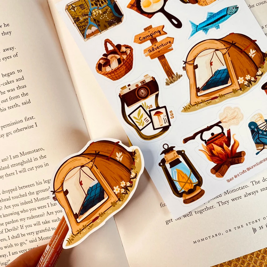 Sticker sheet adventure - chuyên dán, trang trí sổ nhật kí, sổ tay | Bullet journal sticker - unim081