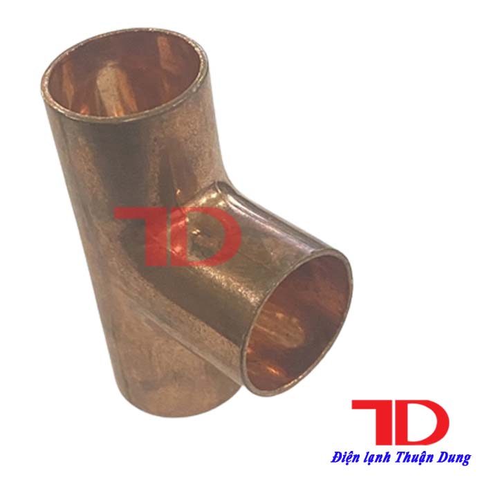 Cút tê hàn nối ống đồng chữ T phi 10 12 19 mm dùng trong điện lạnh - Điện lạnh Thuận Dung