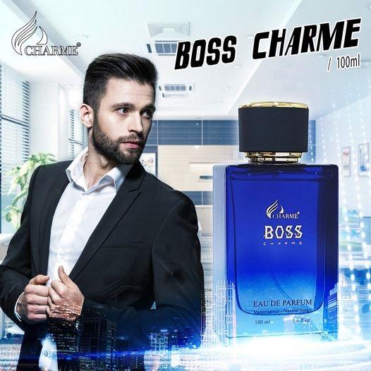 Nước hoa nam cao cấp, Charme Boss, nước hoa phương đông, hương thơm mạnh mẽ, lưu hương lâu, dành cho nam, 100ml