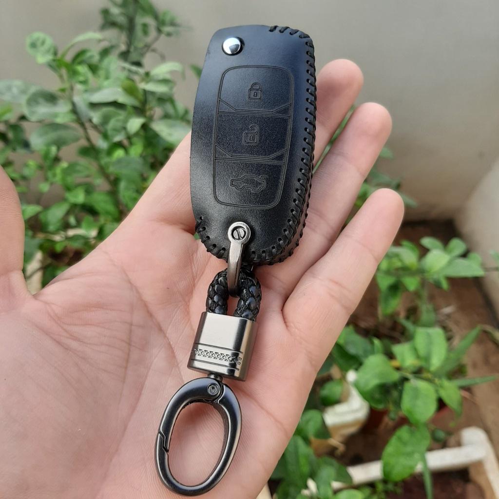 Bao da chìa khóa chìa độ Toyota, chìa như hình da thật bảo hành 2 năm