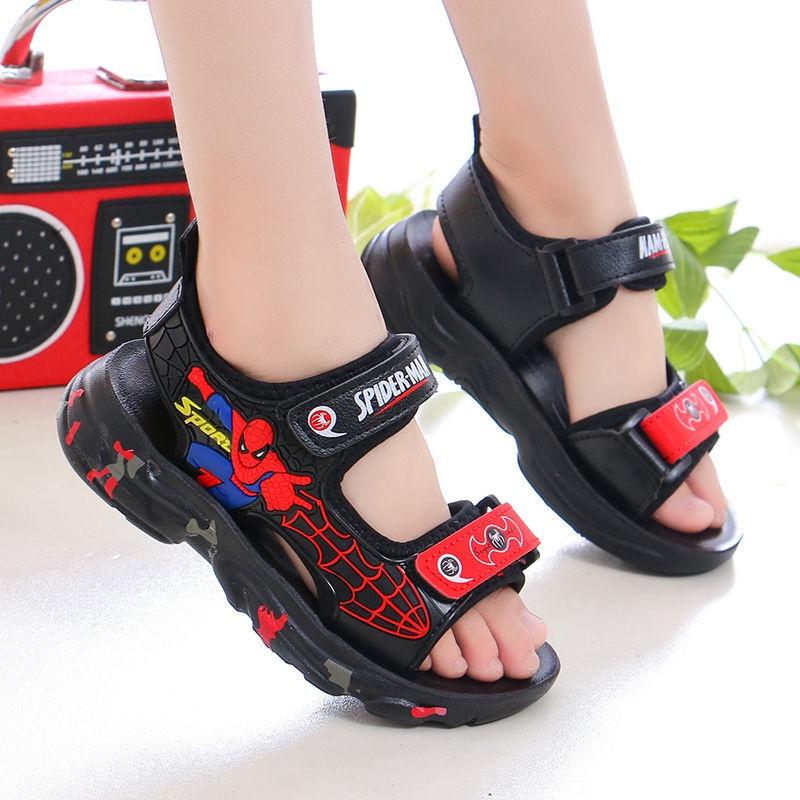 Sandal Bé Trai Dép Siêu Nhân Cho Bé Từ 3-12 Tuổi Dáng Thể Thao Quai Mềm Đế Êm Kháng Khuẩn Dành D73